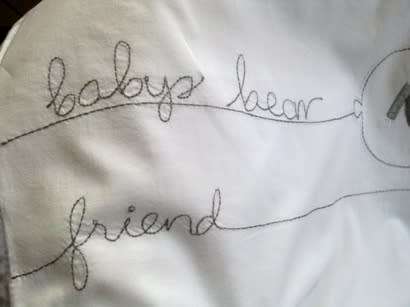 White cotton baby duvet cover