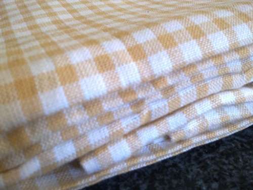 Indian cotton checked tablecloth 1.8m