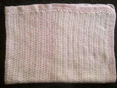 Lovely hand crochet baby blanket