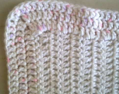 Lovely hand crochet baby blanket