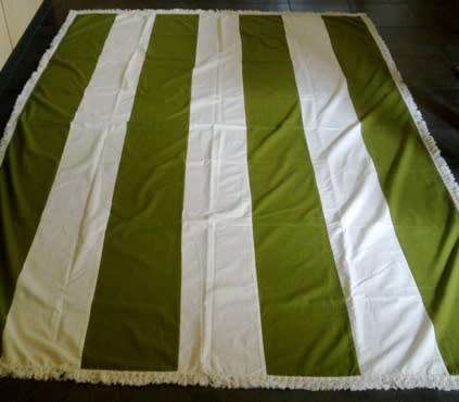 Large casual tablecloth with fringing