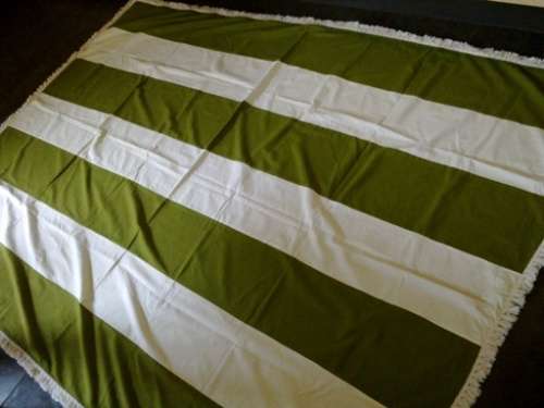 Large casual tablecloth with fringing