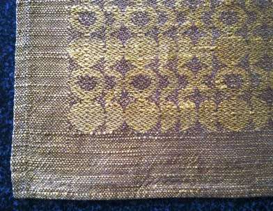 Golden brown linen tray cloth / placemat