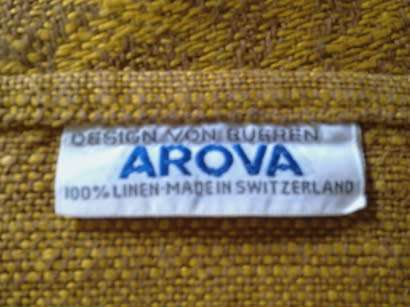 Golden brown linen tray cloth / placemat