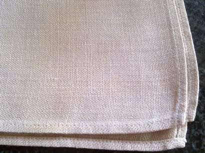 Two large vintage linen dinner serviettes