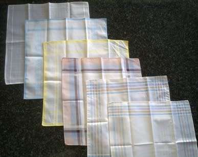 Six lovely vintage lawn cotton ladies hankies