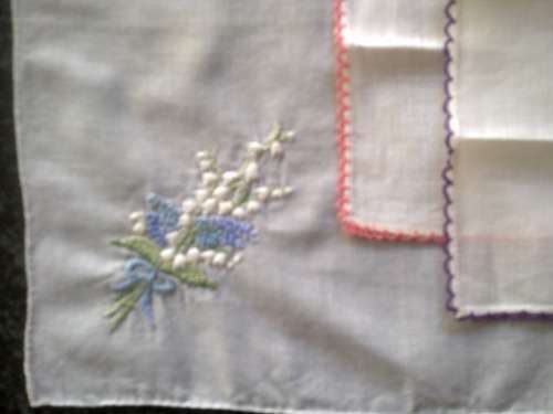 Collection of seven vintage ladies hankies