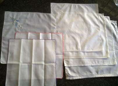 Collection of seven vintage ladies hankies