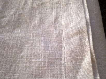 Antique white slub linen top sheet