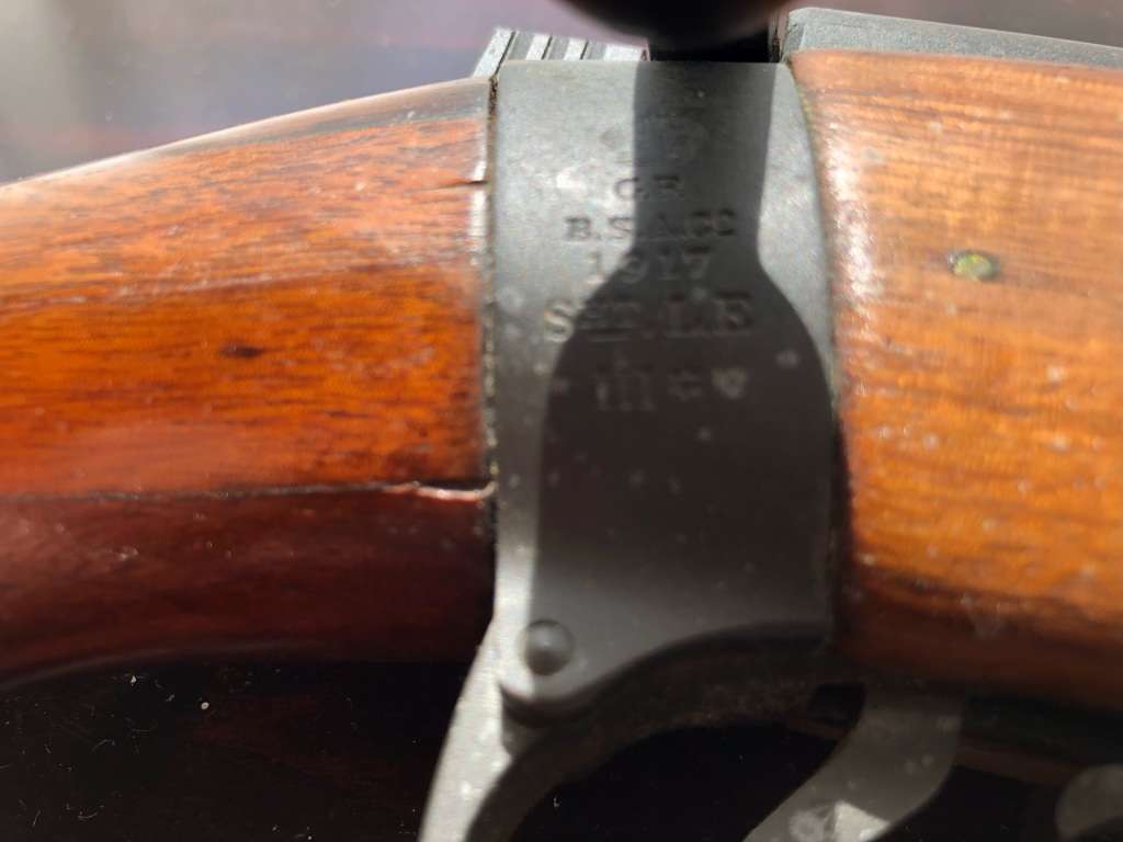Deactivated 1917 Lee Enfield SHT LE MK3 Antique Rifle - Non functional