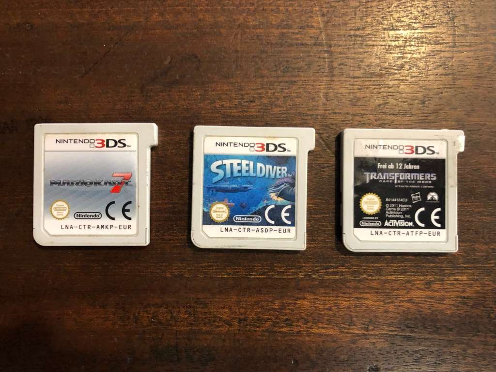 3 x Nintendo 3DS games
