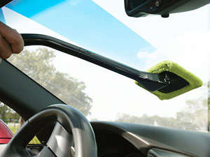 Windshield Wonder. Makes cleaning windshields fast and easy.