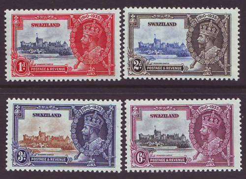 SWAZILAND - 1935  KGV Silver Jubilee Complete set **UM**