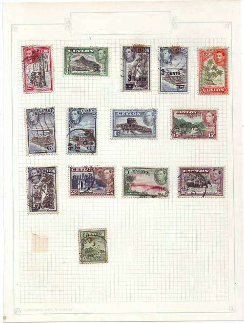 British Commonwealth -  Old collection on 13 pages