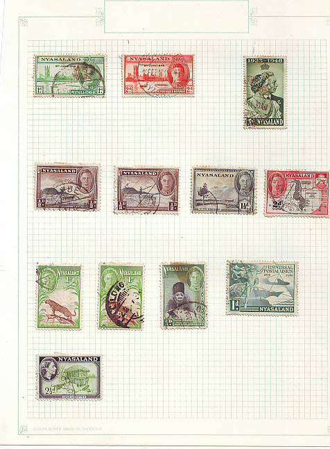 British Commonwealth -  Old collection on 13 pages