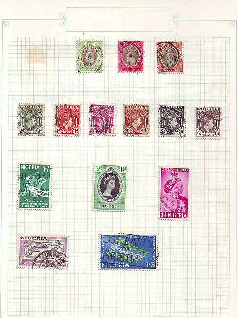 British Commonwealth -  Old collection on 13 pages