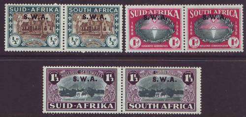 SOUTH WEST AFRICA 1939 HUGUENOT 250TH ANNIVERSARY Complete set *LMM*