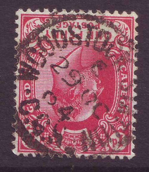 CAPE of GOOD HOPE  -  "WOODSTOCK STATION" postmark on 1d