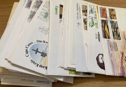 BULKLOT box of SWA and NAMIBIA FDCs and Maxicards