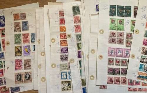 BULKLOT - World collection on pages (32 pages) Lots of stamps