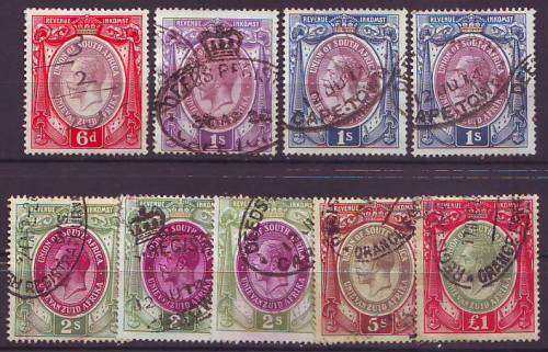 UNION - 1913 KGV REVENUES  Used range to one pound