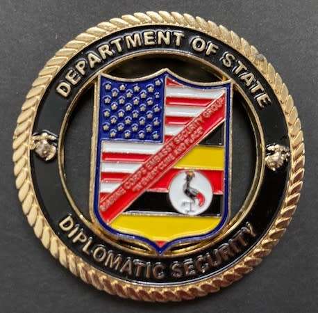 CHALLENGE COINS - Department of State Diplomatic Security  KAMPALA UGANDA