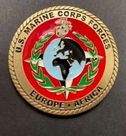 CHALLENGE COINS -  U.S. Marine Corps Forces   Camp Lemonnier DJIBOUTI