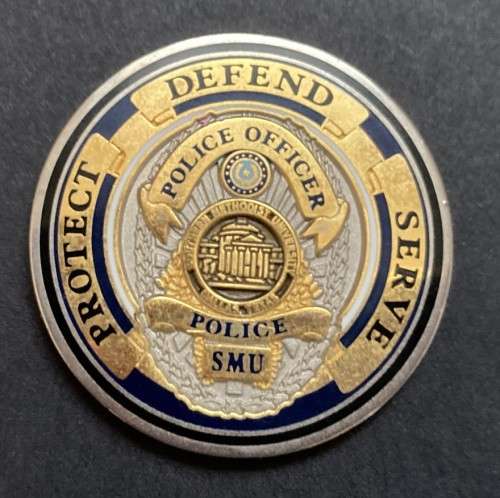 CHALLENGE COINS - Southern Methodist University Dallas Texas Police Officer