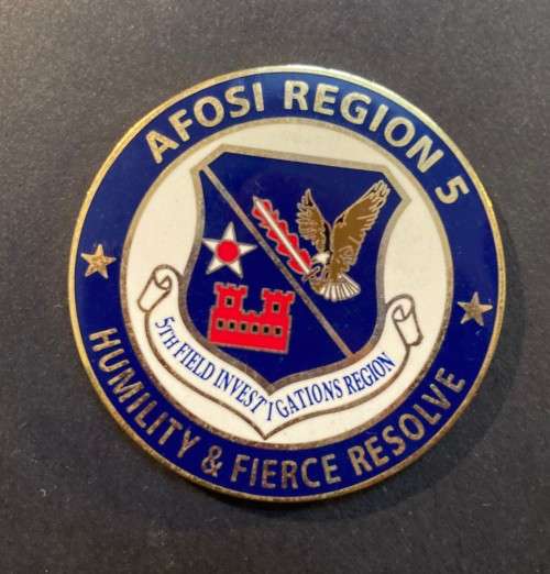 CHALLENGE COINS - AFOSI REGION 5