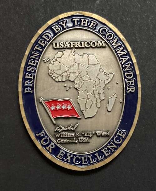 CHALLENGE COINS - UNITED STATES AFRICA COMMAND General W.K Ward