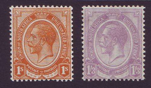UNION  - KINGS HEADS 1913 1s and 1s/3d  LMM  SACC 11/12