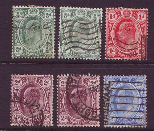 TRANSVAAL - 1905 KEVII complete set very fine used (with shades)