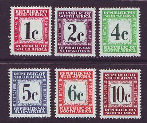 UNION -  Postage Due 1961 New design complete set **UM**  SACC 50/55