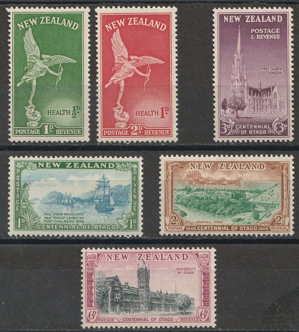 NEW ZEALAND - 1947/1948 issues  Two Complete sets **MNH**