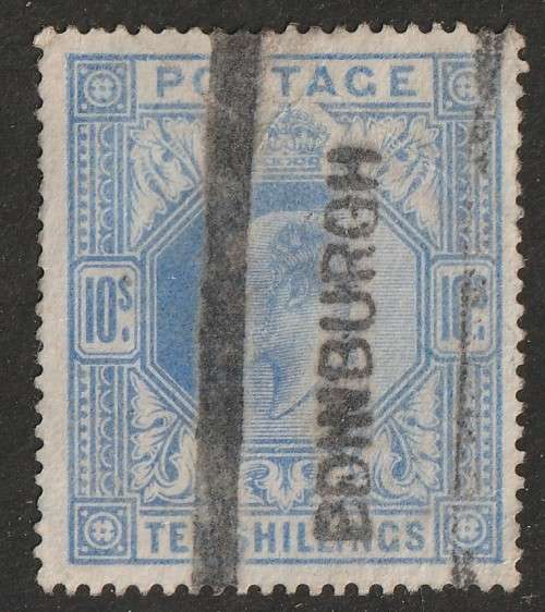 GB - KEVII 1902-1913 Issue  10s ultramarine VF Used