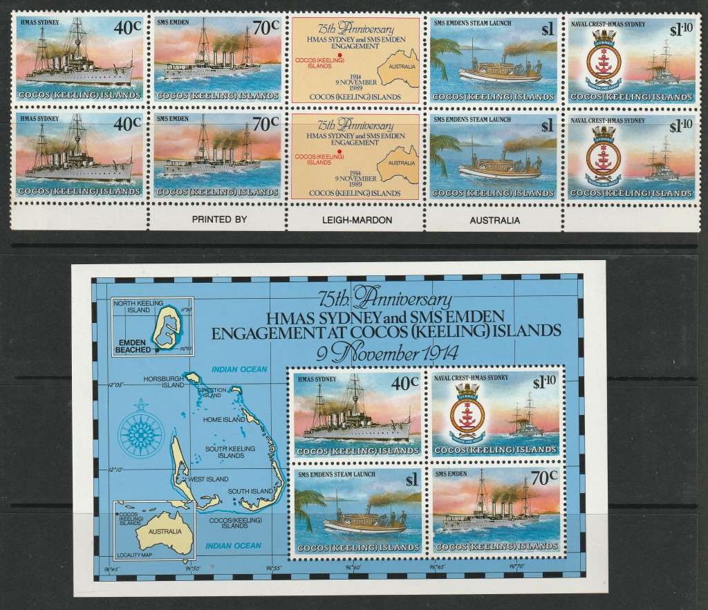 COCOS(KEELING) ISLANDS - Excellent range including minisheet,strips of 5 and complete sets **MNH**