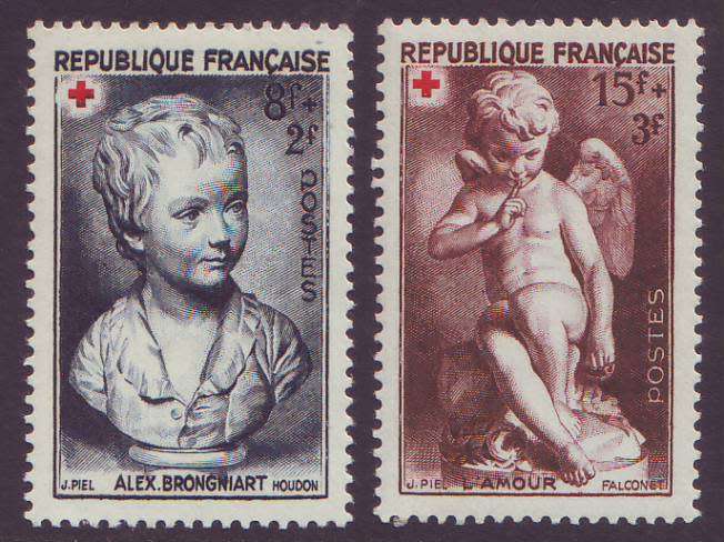FRANCE - 1950/1953 Red Cross issues. Two Complete sets *MM*