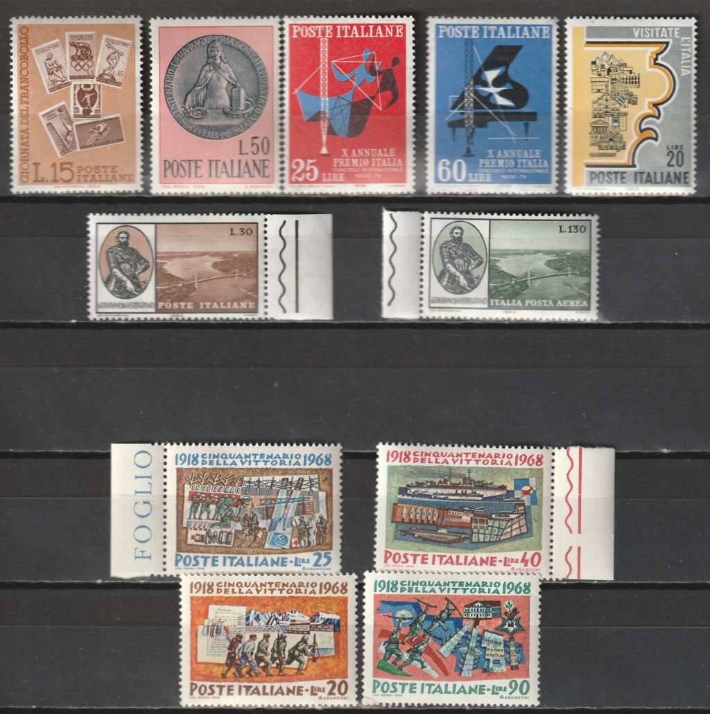 ITALY - Commemoratives Issues. Complete and part sets   **MNH**