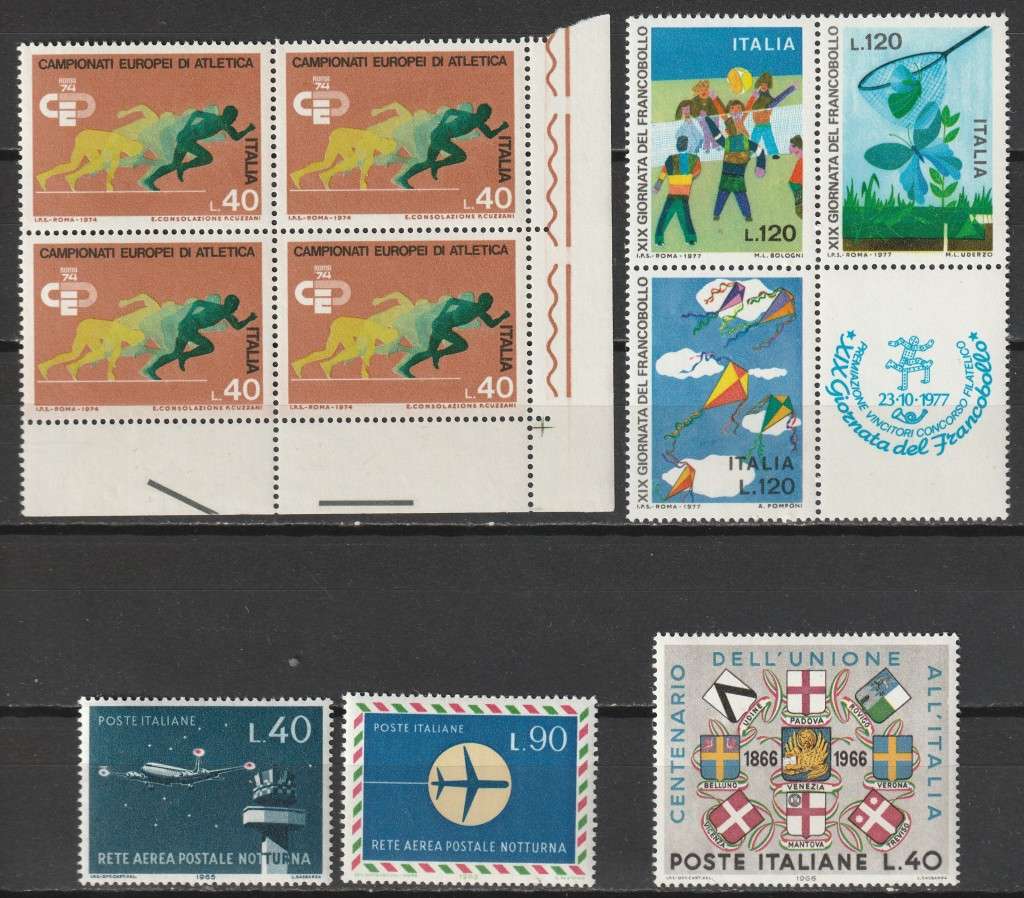 ITALY - Commemoratives Issues. Complete and part sets   **MNH**