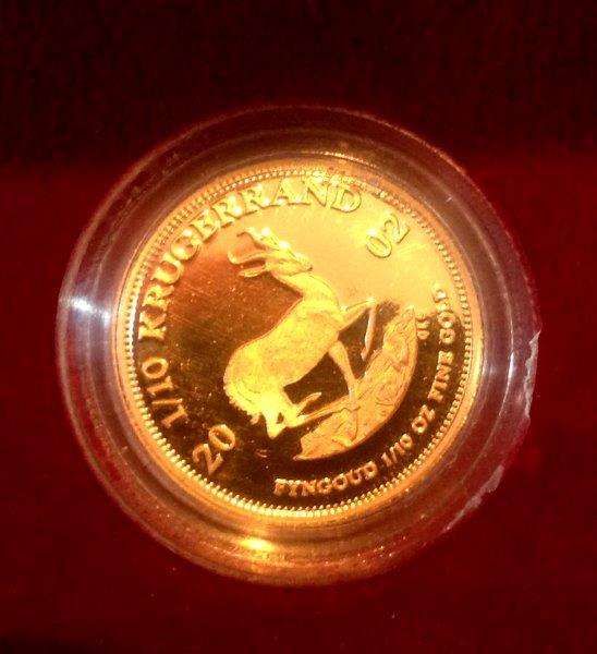 A PROOF one tenth KRUGER RAND 2002 Limited Edition