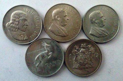 South African Silver 1 Rand Random Dates 1965-1969