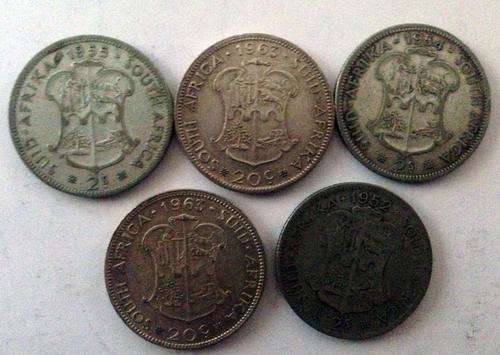 South African 2 Shillings 1951-1964 Random Dates