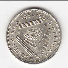 Complete your Collection 1954 tickey (3D) South Africa