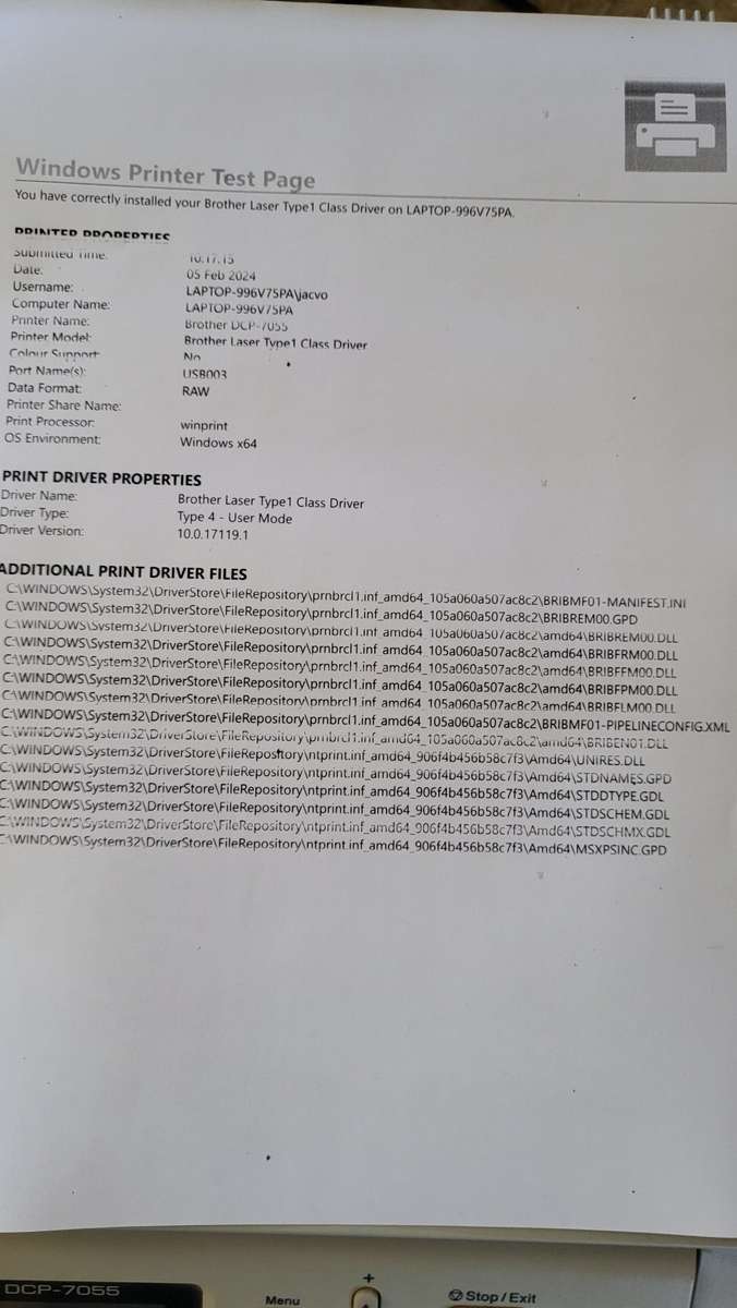 Brother DCP-7055 Printer/Scanner