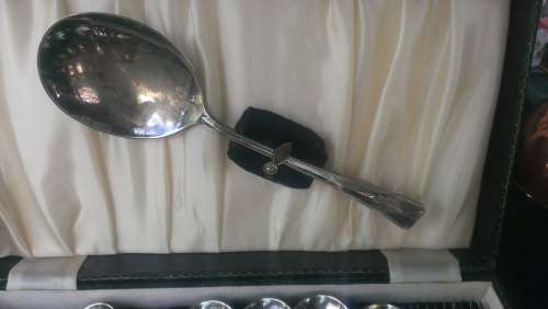 EPNS Dessert/Fruit Spoons & Forks With Serving Spoon - 13 Piece