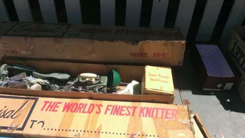 Empisal Knitting Machine and Ribber Bundle (Proceeds donated to charity)