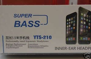 Headphones - Supar Bass YTS210 Handsfree Inner Ear