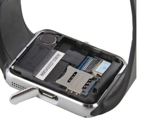 Smart Watch Phone - SIM CARD, Bluetooth, Camera, Sleep Monitor, SD Card, MP3 etc. - Silver