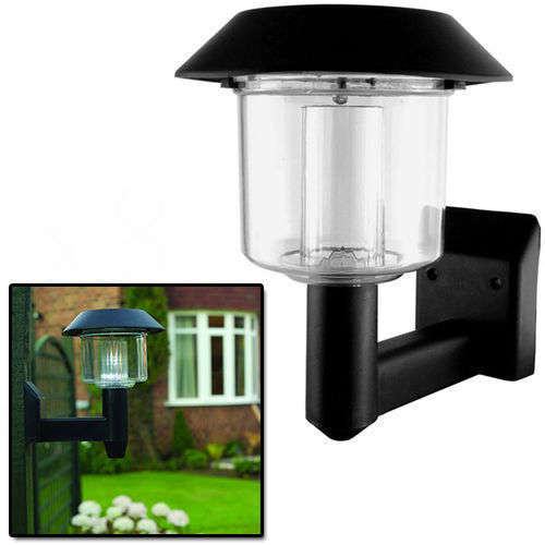Solar Power Wall Light Fence LED Outdoor Lighting Yard Garden Lamp