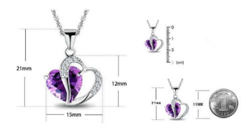 Aquamarine Crystal Necklace and pendant set - Blue